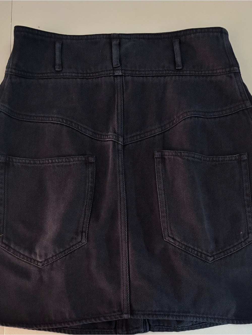 Isabel Marant Étoile Blue/Black Snap-Front Denim Skirt Women’s EU 38 - Picture 2 of 4